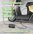 NOEIFEVO 75.6V 1A-15A Strøm Justerbar Batterilader for 66.6V 18S Lithium Li-ion Lipo Batteri, Ebike Scooter Elektrisk Motorsykkellader