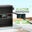 NOEIFEVO 48V 51,2V 8Amp Lithium LiFePO4 batterilader, ladespenning 58,4V, med vifte, aluminiumshus, LCD-skjerm