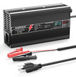 NOEIFEVO 21V 15A litiumbatterilader for 18,5V 5S batteri, automatisk avskjæring, aluminiumshus, LCD-skjerm