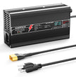 NOEIFEVO 37,8V 10A litiumbatterilader for 33,3V 9S Li-ion Lipo-batteri, automatisk avskjæring, aluminiumshus, LCD-skjerm