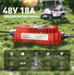 NOEIFEVO 18AMP 48 volt golfvogn batterilader med EZGO RXV & TXT plugg for blybatterier, AGM, gel