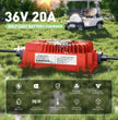 NOEIFEVO 20AMP ​​36 volt golfvogn batterilader med EZGO TXT D plugg for blybatterier, AGM, gel